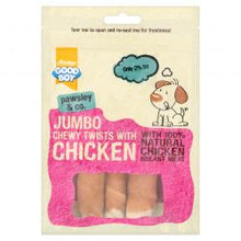 Load image into Gallery viewer, Good Boy Jumbo Chewy Twists with Chicken