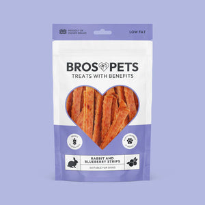 Bros Pets Rabbit & Blueberry Strips