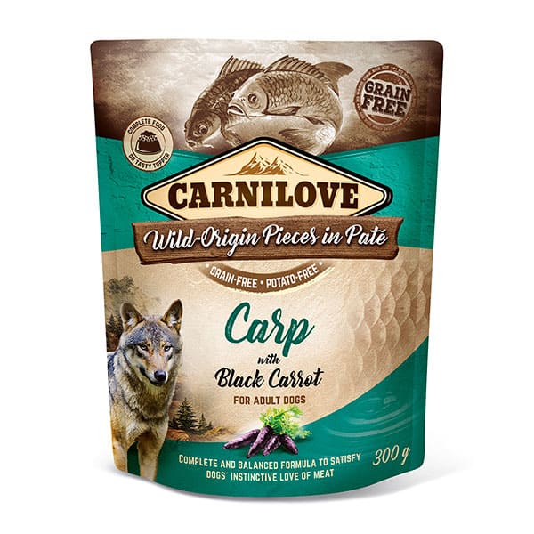 Carnilove Carp & Black Carrot Pouch for Dogs
