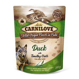 Carnilove Duck & Timothy Grass Pouch for Dogs