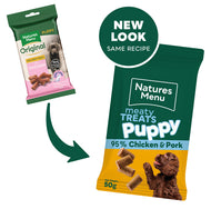 Natures Menu Meaty Treats Puppy Chicken & Pork - Buy 3 for £5