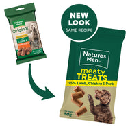 Natures Menu Meaty Treats Lamb, Chicken & Pork - Buy 3 for £5