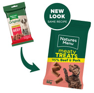 Natures Menu Meaty Treats Beef & Pork - Buy 3 for £5