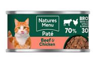 Natures Menu Cat Beef & Chicken Can - Buy 5 for £5