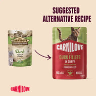 Carnilove Duck Fillet in Gravy Pouch for Cats
