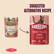 Carnilove Turkey Fillet in Gravy Pouch for Cats