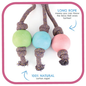 Beco Natural Rubber Ball on Rope