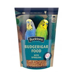 Bucktons Budgerigar Food with Spirulina 500g