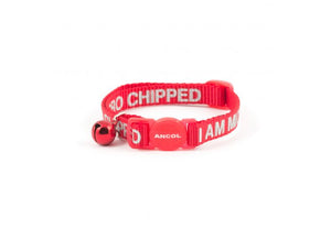 "I Am Micro Chipped" Cat Collar