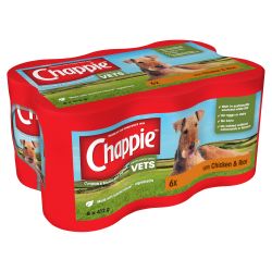 Chappie Chicken & Rice Cans 6x412g