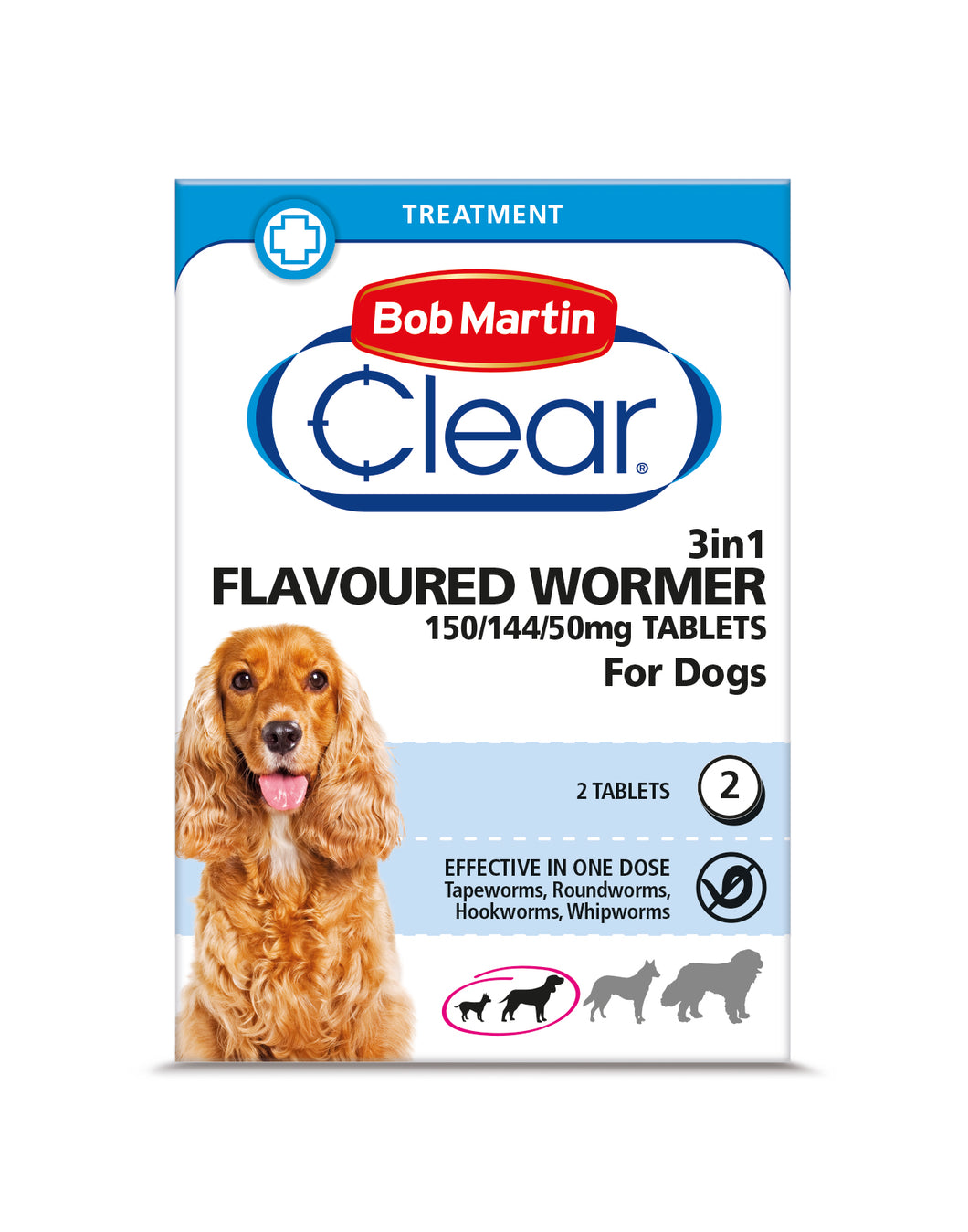 Clear 3 in 1 Wormer for Dogs