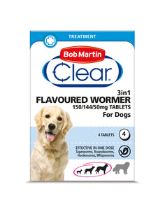 Clear 3 in 1 Wormer for Dogs