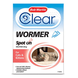 Clear Spot On Wormer for Cats