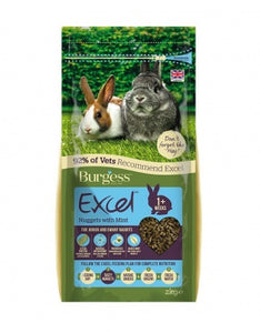 Excel Junior & Dwarf Rabbit Nuggets with Mint