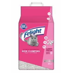 Felight Antibacterial Unscented Non-Clumping Cat Litter 20L
