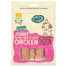 Load image into Gallery viewer, Good Boy Jumbo Chewy Twists with Chicken
