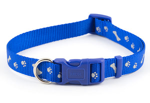 Paw 'n' Bone Adjustable Collar Blue 45-70cm