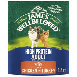 James Wellbeloved Cat High Protein Chicken & Turkey 1.4kg