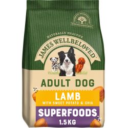 James Wellbeloved Adult Lamb, Sweet Potato & Chia Superfoods 1.5kg