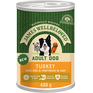 James Wellbeloved Dog Adult Turkey & Rice Can