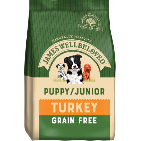 James Wellbeloved Puppy/Junior Grain Free Turkey 1.5kg