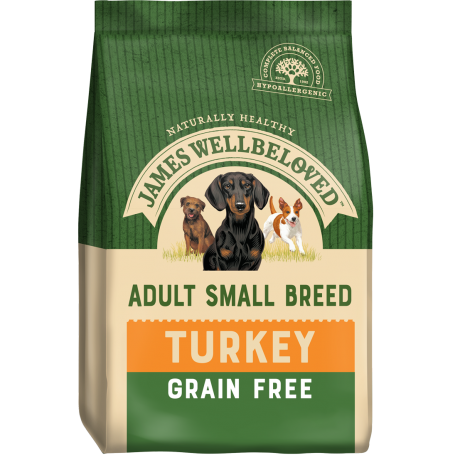 James Wellbeloved Adult Small Breed Grain Free Turkey 1.5kg