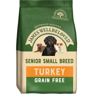 James Wellbeloved Senior Small Breed Grain Free Turkey 1.5kg
