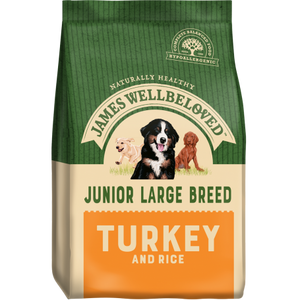 James Wellbeloved Junior Large Breed Turkey & Rice 15kg