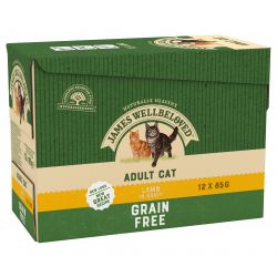 James Wellbeloved Cat Adult Grain Free Lamb Pouches 12pk