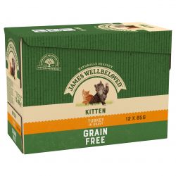 James Wellbeloved Kitten Grain Free Turkey Pouches 12pk