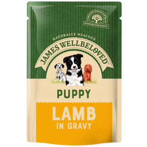 James Wellbeloved Puppy Lamb Pouch