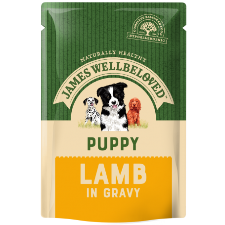 James Wellbeloved Puppy Lamb Pouch