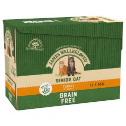 James Wellbeloved Cat Senior Grain Free Turkey Pouches 12pk