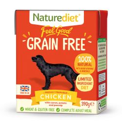 Naturediet Feel Good Grain Free Chicken - 18x390g