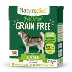 Naturediet Feel Good Grain Free Lamb - 18x390g