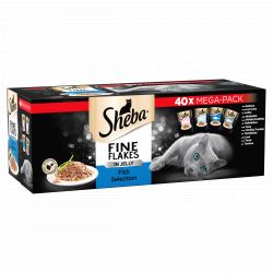 Sheba Fine Flakes Fish Selection in Jelly 40x85g