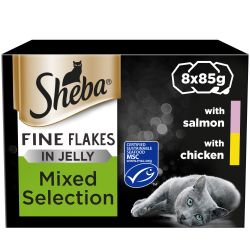 Sheba Fine Flakes Mixed in Jelly 8x85g