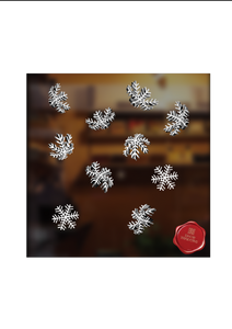 Snow Windows Stickers - Snowflakes