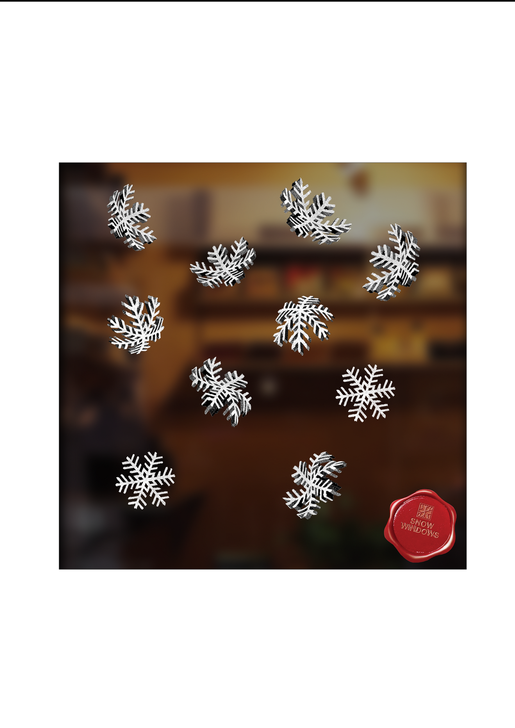 Snow Windows Stickers - Snowflakes