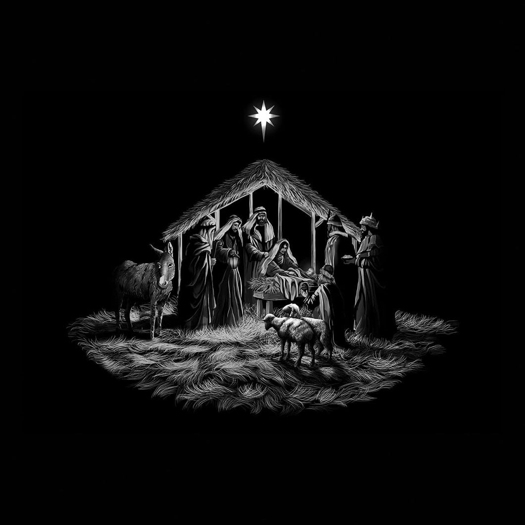 Snow Windows Stickers - Nativity