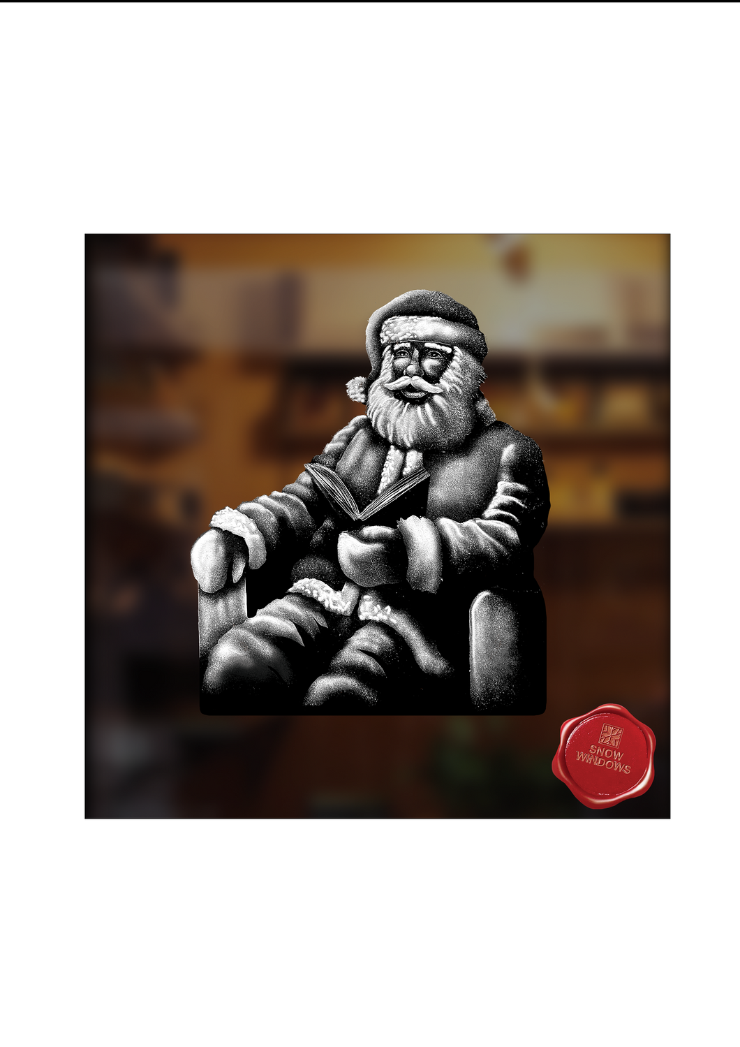 Snow Windows Stickers - Santa